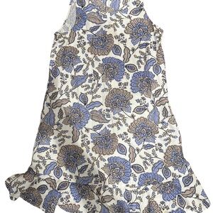 Tommy Hilfiger Cream and Purple Patterned Dress